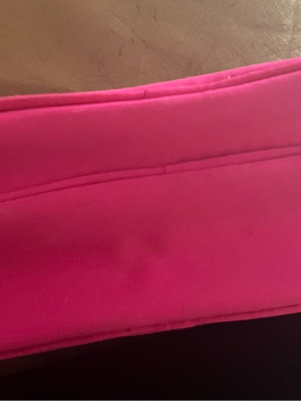 Prada Candy Bright Pink Cosmetic Pouch with Gold Logo - Picture 3 of 3